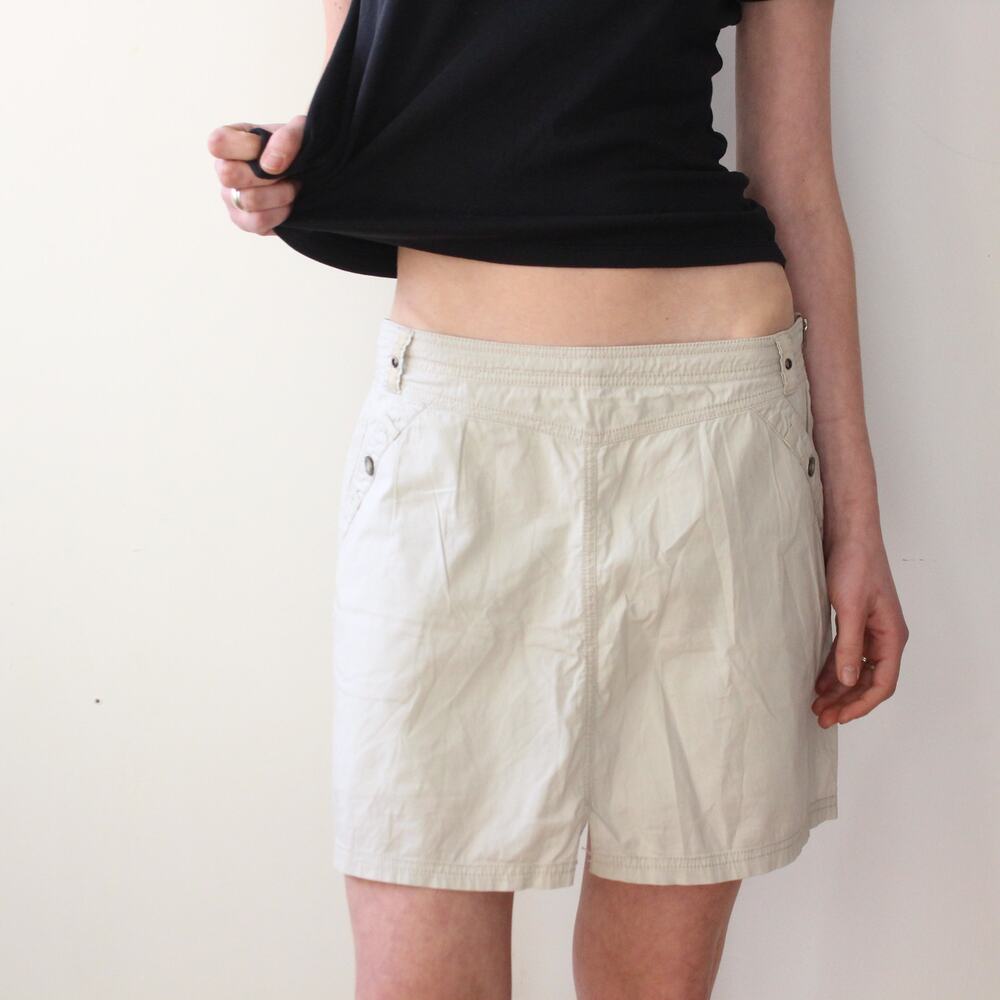 Y2k Grey Gorpcore French Cotton Mini Skort
